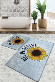 Mijölnir Juego de alfombras de baño Be Positive Djt Multicolor